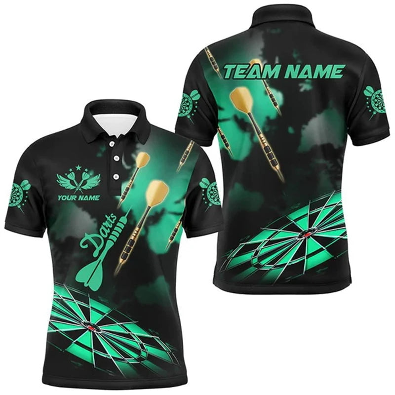 Cool 3D Funny Personalized Flame Darts Custom Darts Polo Shirt For Women Darts Team Jerseys Outfits Gifts For Darts Lovers Tops - Matrix-studios.com