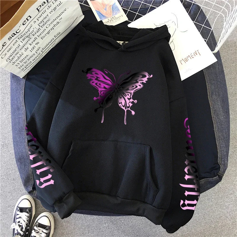 Women's Sweatshirt Printed Y2K Hoody Coat All Season Female Daily Casual Fashion Pullover Home Outdoor Comfort Hoodies - Matrix Studios