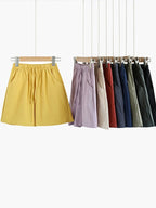 ITOOLIN Casual Linen Shorts Women Gym Workout Shorts Short Pants High Waisted Black Ladies Short Femme Women Shorts Sport Femme - Matrix-studios.com