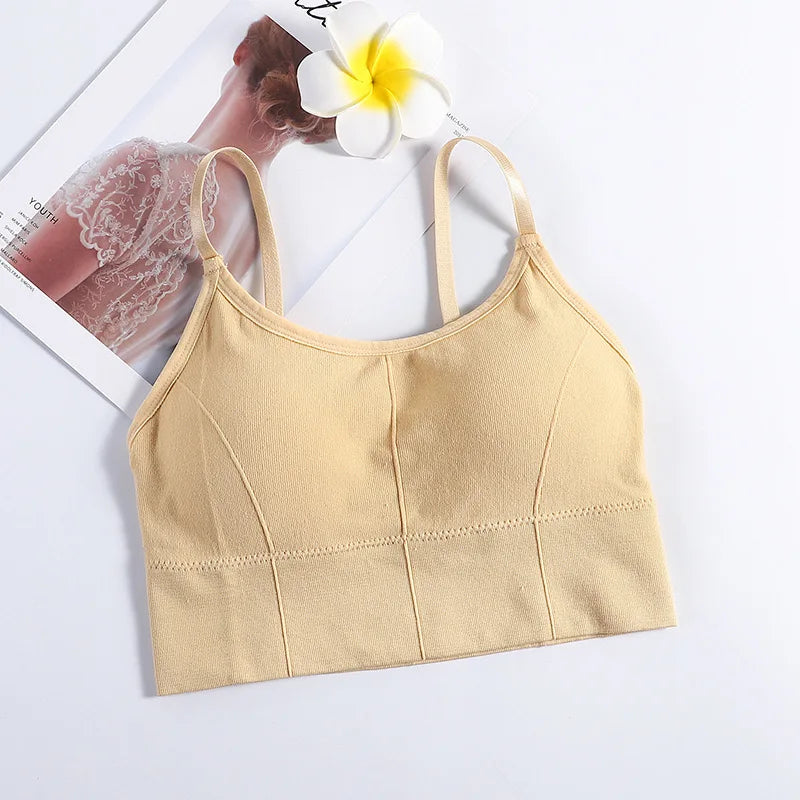 Backless Sportswear Woman Gym Sports Bra Seamless Womens Underwear Adjustable Shoulder Strap Inner Padded Yoga Vest Bralette - Matrix Studios