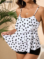 Vigorashely Sexy 2026 Print Ruffle Tankini Set Women Strapped Push Up Swimsuit Beach Summer Swimwear Brazilian Lady Bathing Suit - Matrix-studios.com