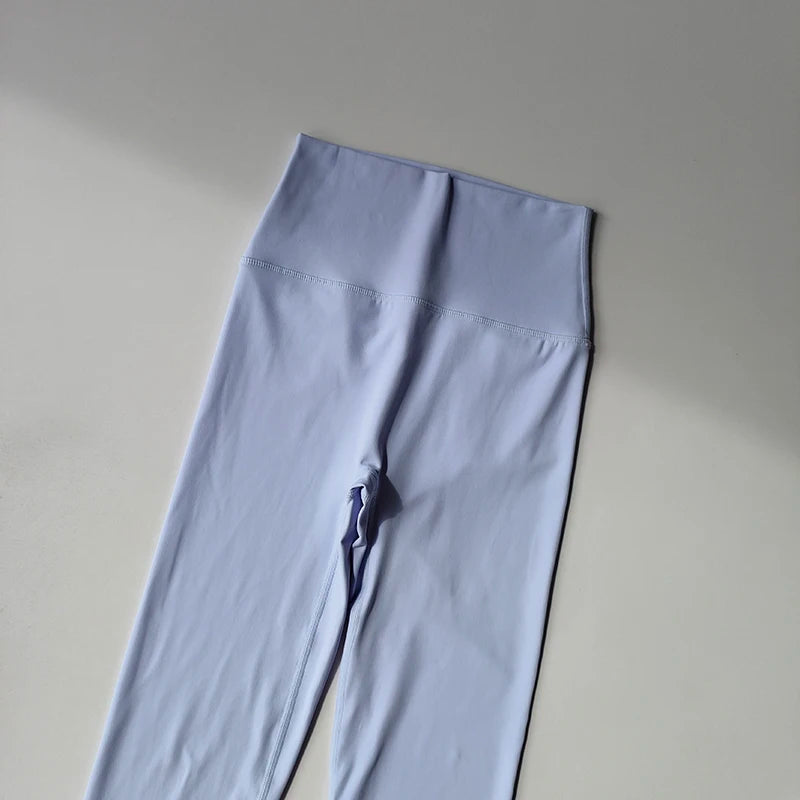 Fitness Pants Elastic Tight Fitting Seamless Naked Yoga High Waist Hip Lifting Quick Dry Running Sports Leggings Outdoor Wear - Matrix-studios.com