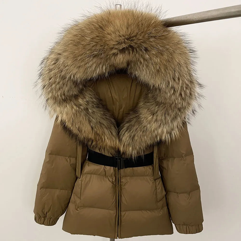 OFTBUY Winter Clothing Puffer Jacket Women Real Fox Fur Hooded Thick Warm 90% White Duck Down Coat Female Parkas Waterproof - Matrix Studios