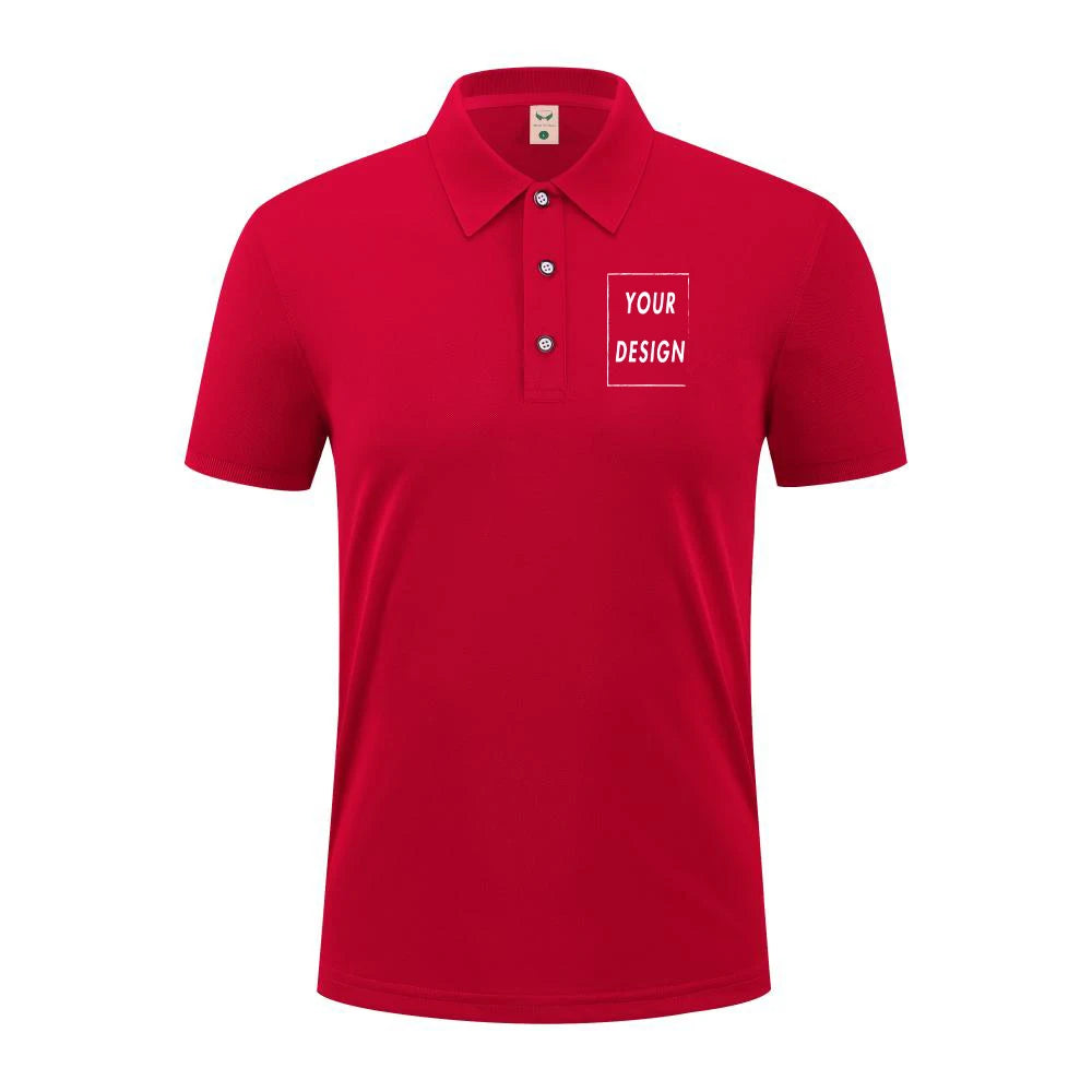 2025 Summer Causal Polo Shirt Custom Logo Printed Text Picture Brand Embroidery Personal Design Breathable Men And WomenTops - Matrix-studios.com