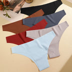 FINETOO 6Pcs/Set Ice Silk Seamless Underwear Low Waisted Brazilian Pants Breathable High Elasticity Lingerie Intimates Panties - Matrix Studios
