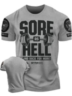 Summer New Adrenaline Power Workout Gym Men's Breathable Round Neck T-Shirt High-Quality Letter Printed Casual Top - Matrix Studios