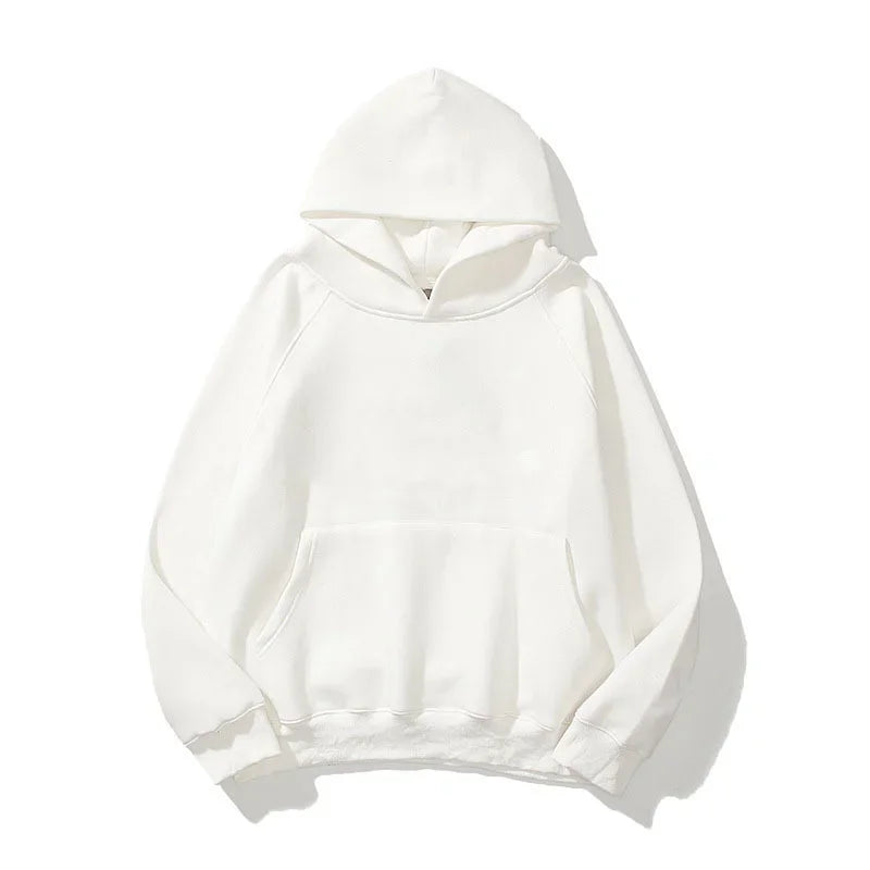 Unisex hoodie high-quality sweater hip-hop fashion casual top trendy spring and autumn solid colorcomfortable new style2024 - Matrix Studios