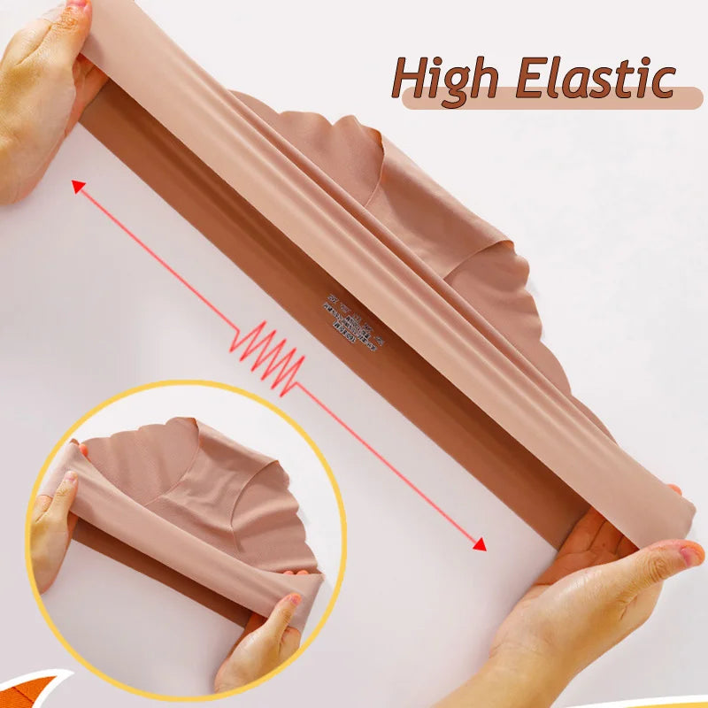 Ice Silk Seamless Panties 4PCS/Set Women's Briefs Solid Color Elastic Underwear Female Ultra Thin No Trace Wavy Side Panties - Matrix Studios