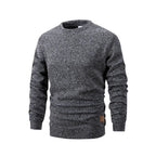 New Men's Sweater Spring Autumn Round Neck Long Sleeve Pullover Casual Sports Sweatshirt High Quality Solid Color Fleece Coat - Matrix Studios