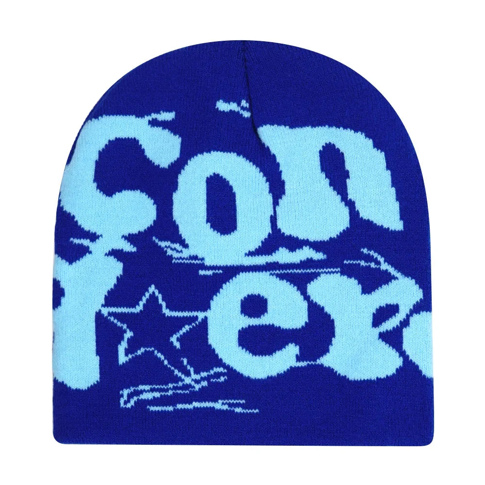 Y2K Letter Knitted Winter Autumn Beanie Cap Men Women Kanye Beanies Gorras Hombre Top Warm Skiing Hat Ear Hats Hip Hop Skullcap - Matrix-studios.com
