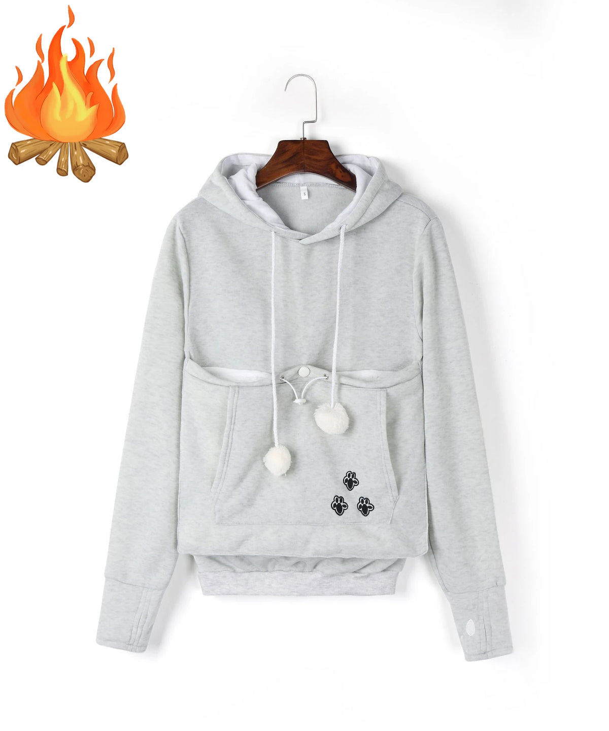 Cat Lovers Hoodies Pouch Dog Pet Hoodies For Casual Kangaroo Pet Paw Pullovers Cuddle Pouch Sweatshirt Pocket Animal Ear Hooded - Matrix Studios