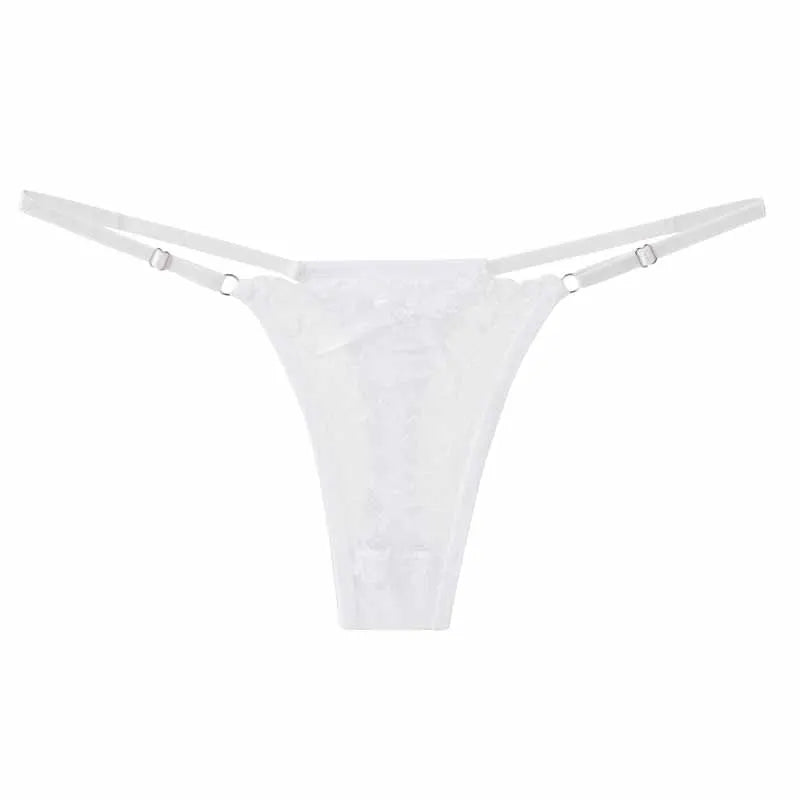 1/3pcs Sexy Lace Adjustable Thongs for Women Low Rise Hollow Out Briefs Summer Breathable Panties Perspective Lingerie - Matrix Studios