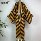 WINYI Fashion Kimono Print Coat Long Sleeve Cardigan Abaya Muslim Woman Cover Up Boho Dress Kaftan Abaya Dubai Luxury Caftan - Matrix-studios.com