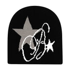 Y2K Letter Knitted Winter Autumn Beanie Cap Men Women Kanye Beanies Gorras Hombre Top Warm Skiing Hat Ear Hats Hip Hop Skullcap - Matrix-studios.com
