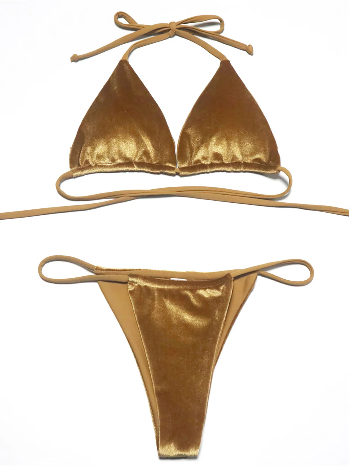 12 Colors Halter High Leg Cut Padded Bikini Women Swimwear Female Swimsuit Two-Pieces Bikini Set Bather Bathing Suit Swim K5974 - Matrix-studios.com