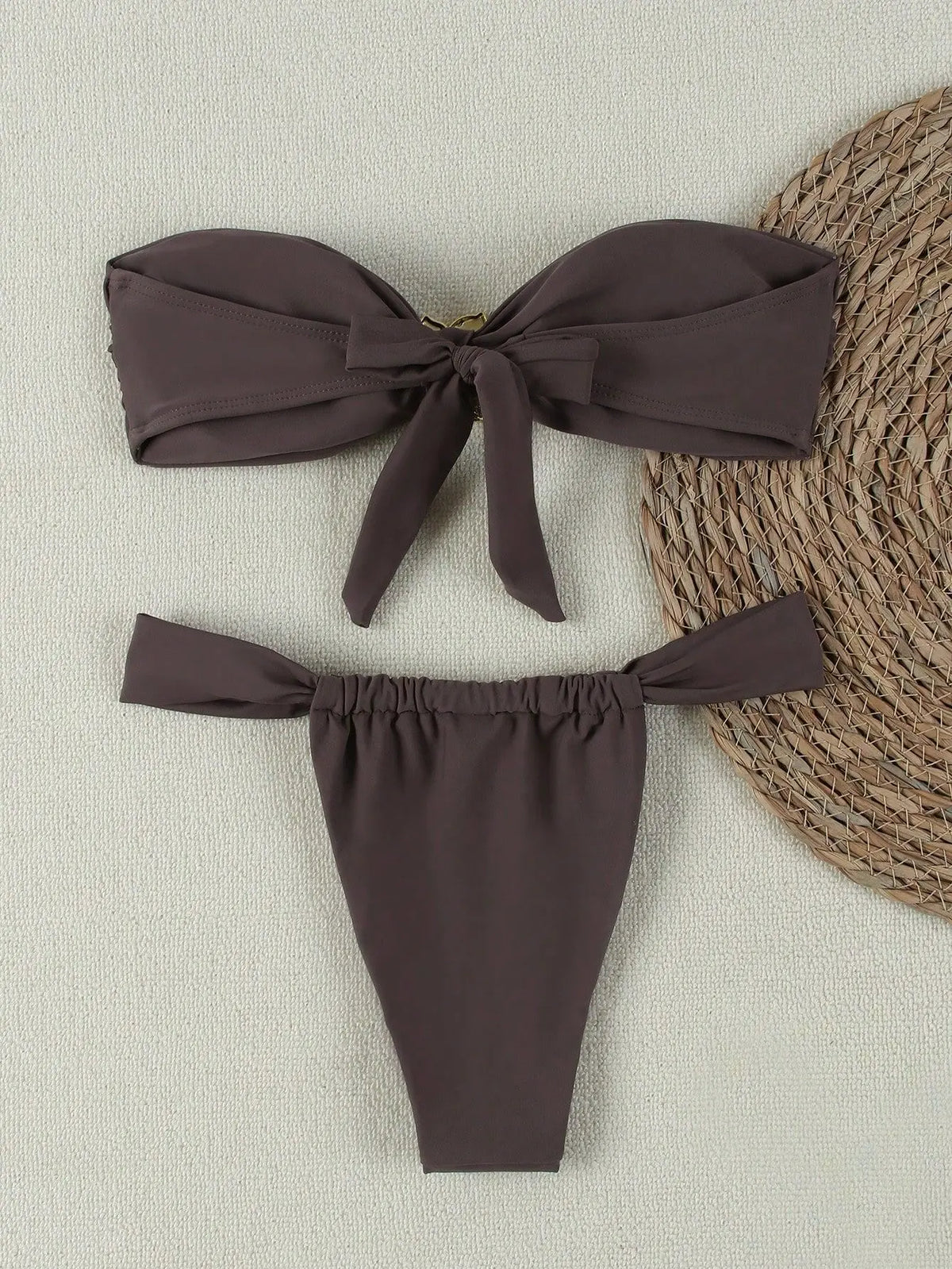 "2026 Sexy Bandeau Push-Up Bikini Set - Brazilian Thong Swimwear for Women" - Matrix-studios.com
