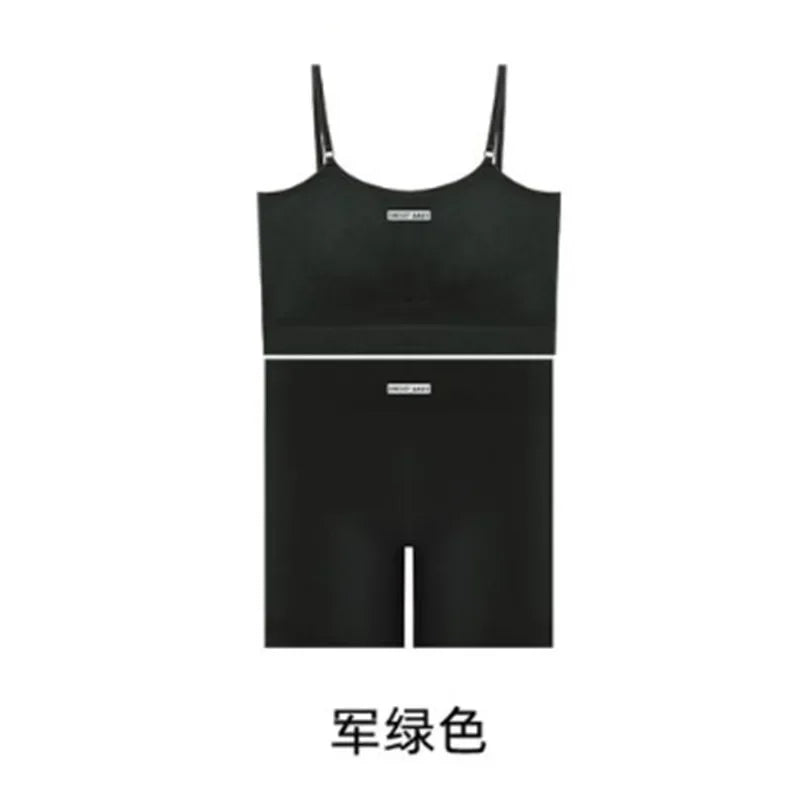 Women Seamless Yoga Sets Summer Fitness Workout Suits Sport Bra High Waist Leggings Sexy Outfits 2024 Female Casual Sportswear - Matrix-studios.com
