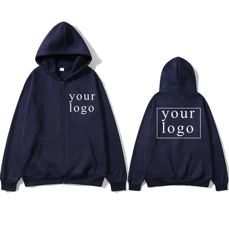 New Men Women DIY Zipper cardigan hoodie 2025 New Fashion Your Own Design Brand Logo/Picture Personalized Custom Anywhere - Matrix Studios