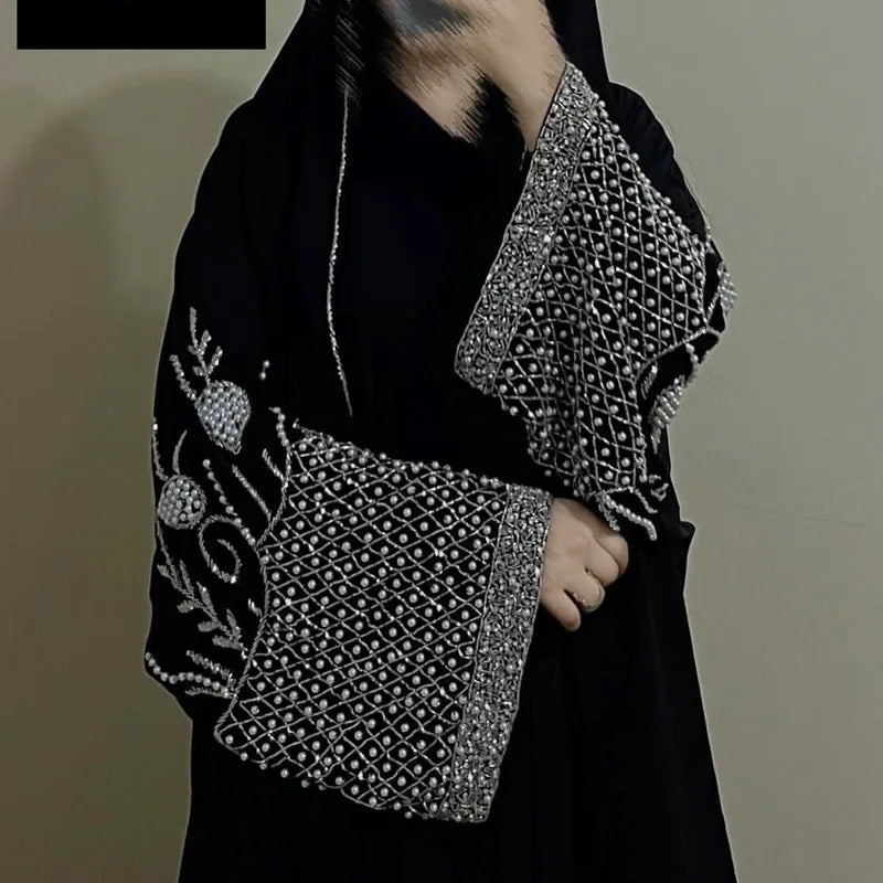 Eid Abaya Women Dress Kaftan Diamond Beading Jalabiya Party Muslim Dubai Vestidos Largo Ramadan Morocco Caftan Robe Abayas 2026 - Matrix-studios.com