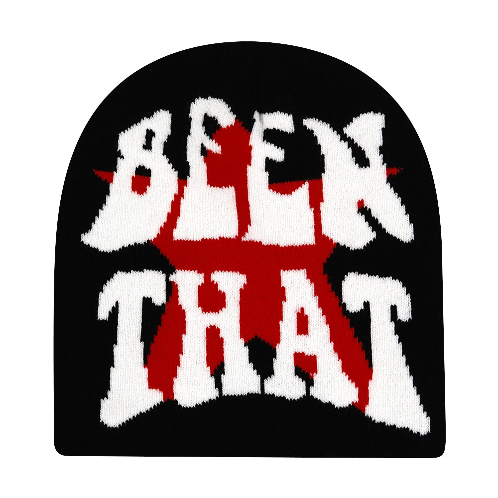 Y2K Letter Butter Knit Hats Skullies Beanies Autumn Winter Warm Hat Men Women Hip Hop Quality Skiing Cap Cycling Windproof New
