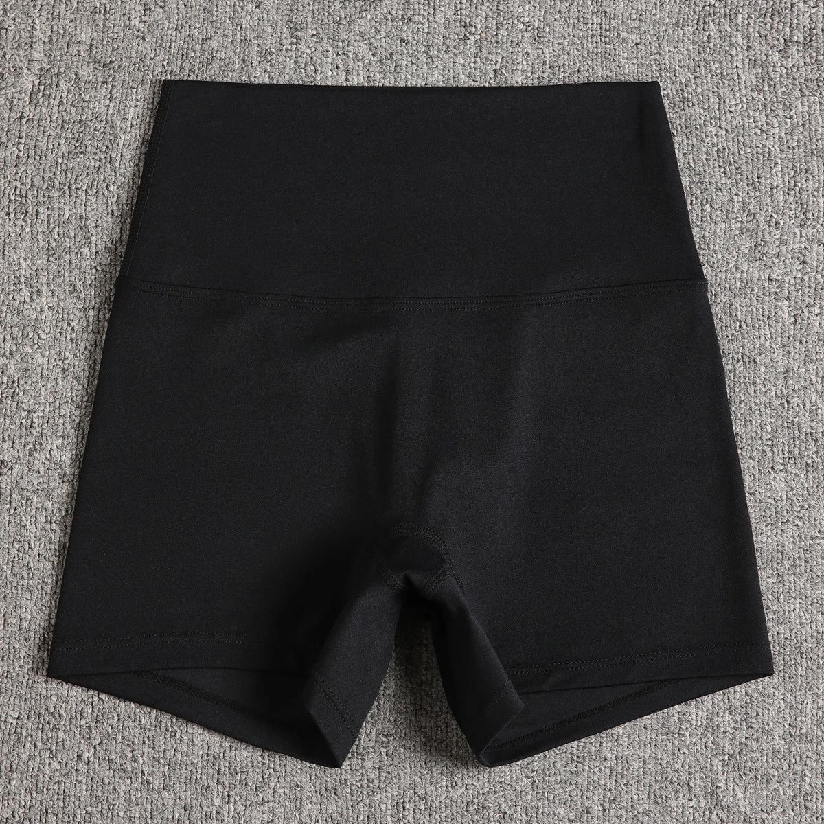 Solid Color Women Fitness Sport Short High Waist Yoga Short Legging Bike Soft Squatting Proof Comprehensive Training Jog Athleti - Matrix Studios