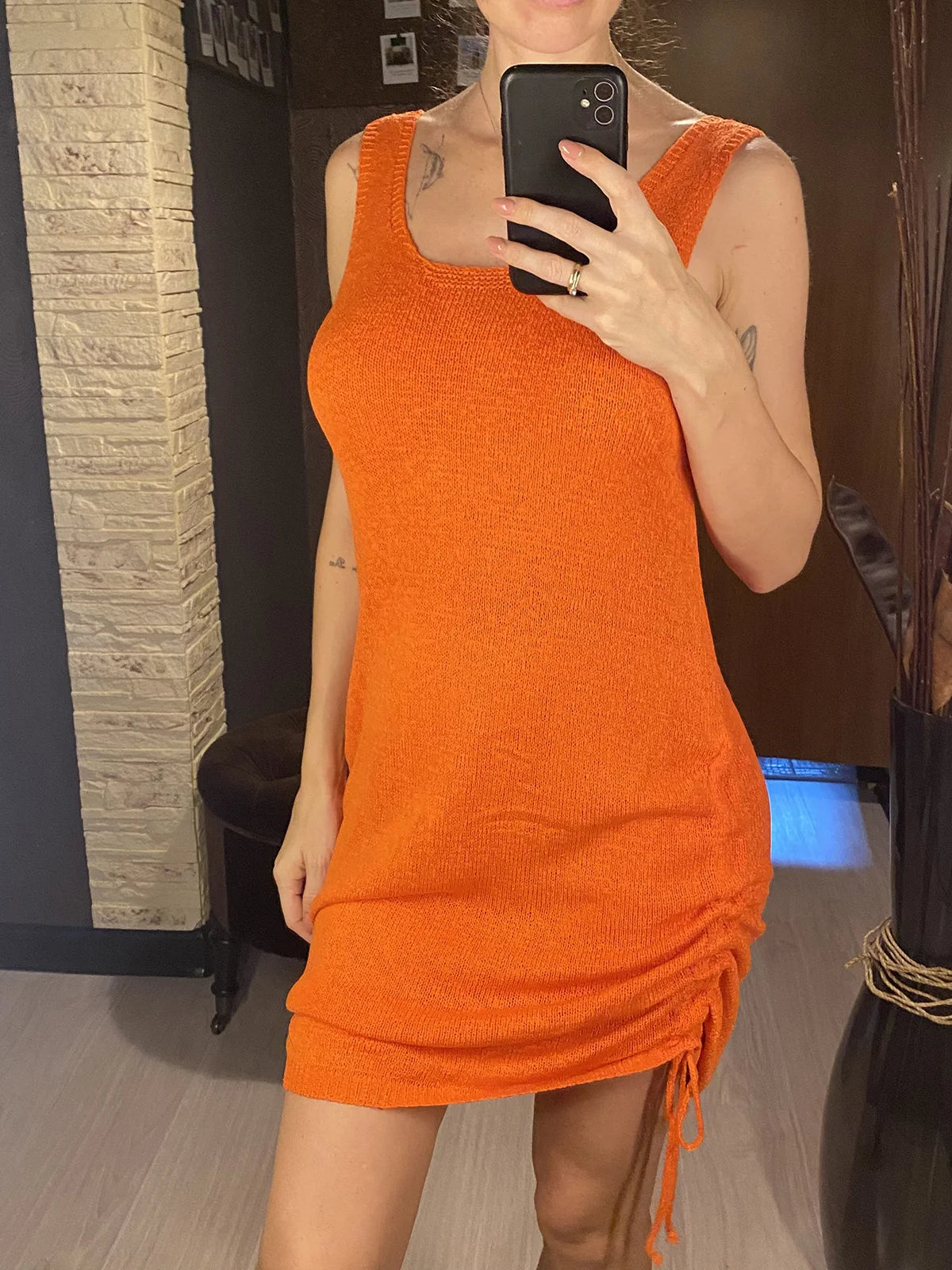 20 Colors Backless Lace Up Crochet Knitted Tunic Beach Cover Up Cover-ups Beach Dress Beach Wear Beachwear Female Women V5479 - Matrix Studios