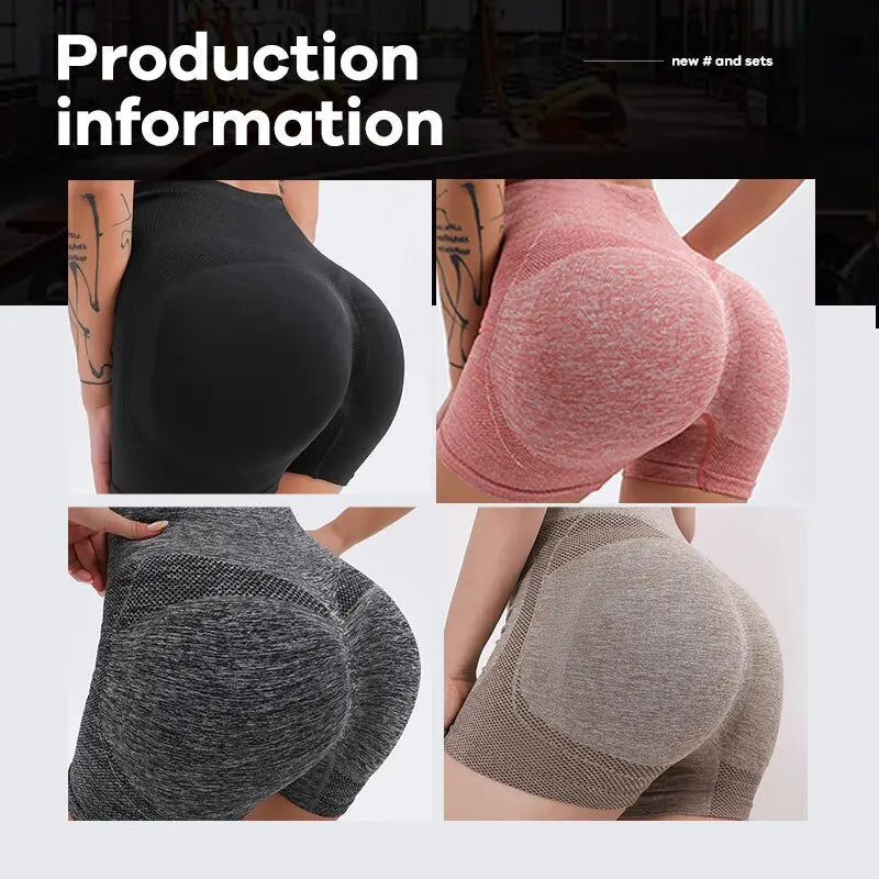 CZGUKE Women High Waist Workout Shorts Butt Lifting Tummy Control Ruched Booty Smile Yoga Short Pant - Matrix Studios