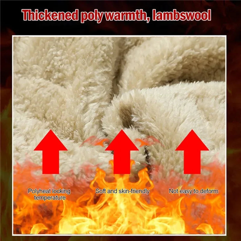 Animal Game Winter Women Plush Thick Fleece Waterproof Sweatpant Windproof Casual Pants Warm Outerwear Lambswool Thermal - Matrix-studios.com