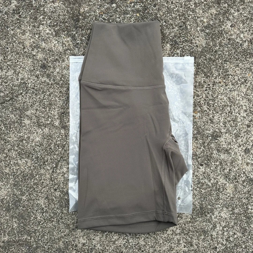 Solid Color High Waist Yoga Short Leg Cycling Women Fitness Sports Short Comprehensive Training Jog Squat Proof Internal Pocket - Matrix Studios