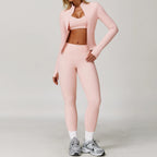 2/3PCS Yoga Suit Sports Set Gym Set Women Tracksuit Running Workout Clothes Long Sleeve Sports Bra Athletic Wear Yoga Clothing - Matrix-studios.com