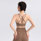 Women Breathable Yoga Set 2pcs Sport Suit Gym Wear Workout Clothes Gym Crop Top High Waist Legging Fitness Bra Set Sports Suits - Matrix-studios.com