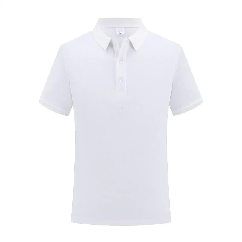 100% Cotton Classic Uniform Work Men And Women Golf Polo Shirts Custom Print Design Brand Text Tops Button Down Lapel Shirt - Matrix-studios.com