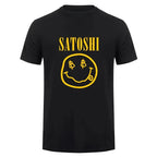 Funny Blockchain Bitcoin Satoshi Printed T-shirts Graphic T-shirts High Quality Men's and Women's Short Sleeved T-shirts Tops - Matrix-studios.com
