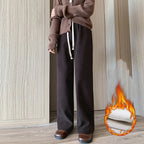 Women Long Pants Spring Autumn Women Elastic Waist Stright Long Wide leg pants 2024 Casual Female Long Pants Trousers