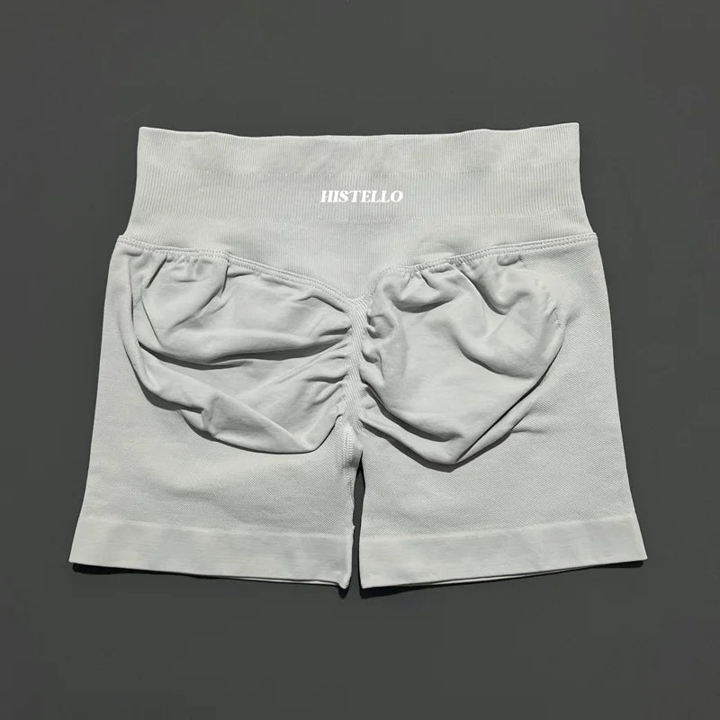 HISTELLO Impact Shorts Df Substitute High Waist Women Yoga Workout Shorts Seamless Leggings Stretch Fitness Gym Running Shorts - Matrix Studios