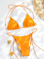 Sexy Triangle Mini Bikini Sets Micro Thongs Swimsuit Women Bathing Suit Biquini Bandage Beachwear Print Swimwear Thong Bikini - Matrix-studios.com