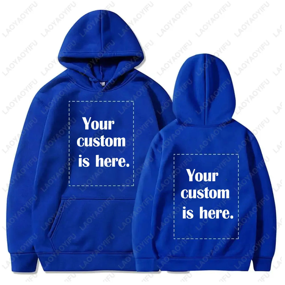 2026 Student Casual Custom Printed Text DIY Hoodie Customized Personalized Hoody Custom Hoodies Text Sweatshirt Clothes - Matrix Studios