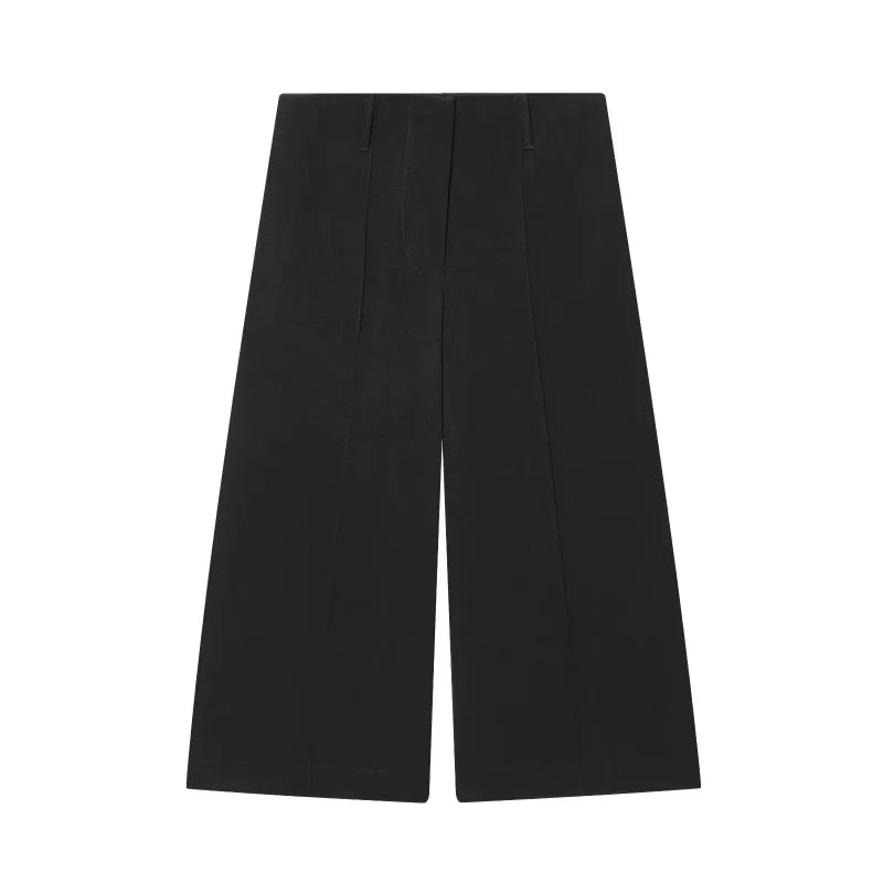 ETJ 2025 women's new fashion design three-dimensional cut high collar slim suit jacket & matching casual trousers - Matrix-studios.com