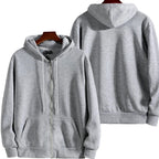 2025 New Fashion Zipper Hoodies Women/Men Fashion Long Sleeve Hooded Sweatshirt Casual Autumn Winter Sportwear Solid Clothes - Matrix Studios