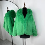 Tuularose Women Fur Coat Women 2025 Plush Red Bomber Jacket Solid Crop Long Sleeve Jacket Warm Winter Coats Female Casual Coats - Matrix Studios