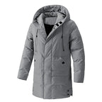 Winter Men's Warm Padded Jackets Fashion Men Mid-Long Cotton Down Parkas Men Thermal Windbreaker Hooded Coats Plus Size 7XL 8XL - Matrix Studios
