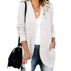 Fashion Women Cardigan Autumn Harajuku Knitted Sweater Basic Jacket Ropa Mujer Outerwear Thin Coat Streetwear New Woman Clothing - Matrix Studios