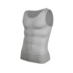 Men's Tight Vest Solid Leisure Sports Fitness High Stretch Running Tank Top Round Neck Sleeveless T-Shirt Can Be Built Inside - Matrix Studios