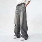 IEFB Summer Men's Wear New Jeans Straight Wide Leg Denim Pants Casual Loose Contrast Color Male Bottoms Clothing 2026 9C5977 - Matrix Studios
