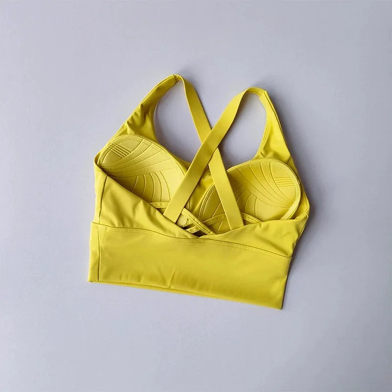 Shockproof High-Intensity Exercise Fitness Bra All-In-One Cup Running Gathered Yoga Beauty Back Breathable Sports Bra for Women - Matrix Studios