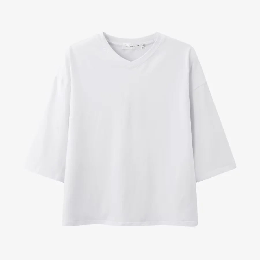AS SS26 oversize loose T-shirt dress + V neck T-shirt  + skirt  set casual style  woman clothes - Matrix-studios.com