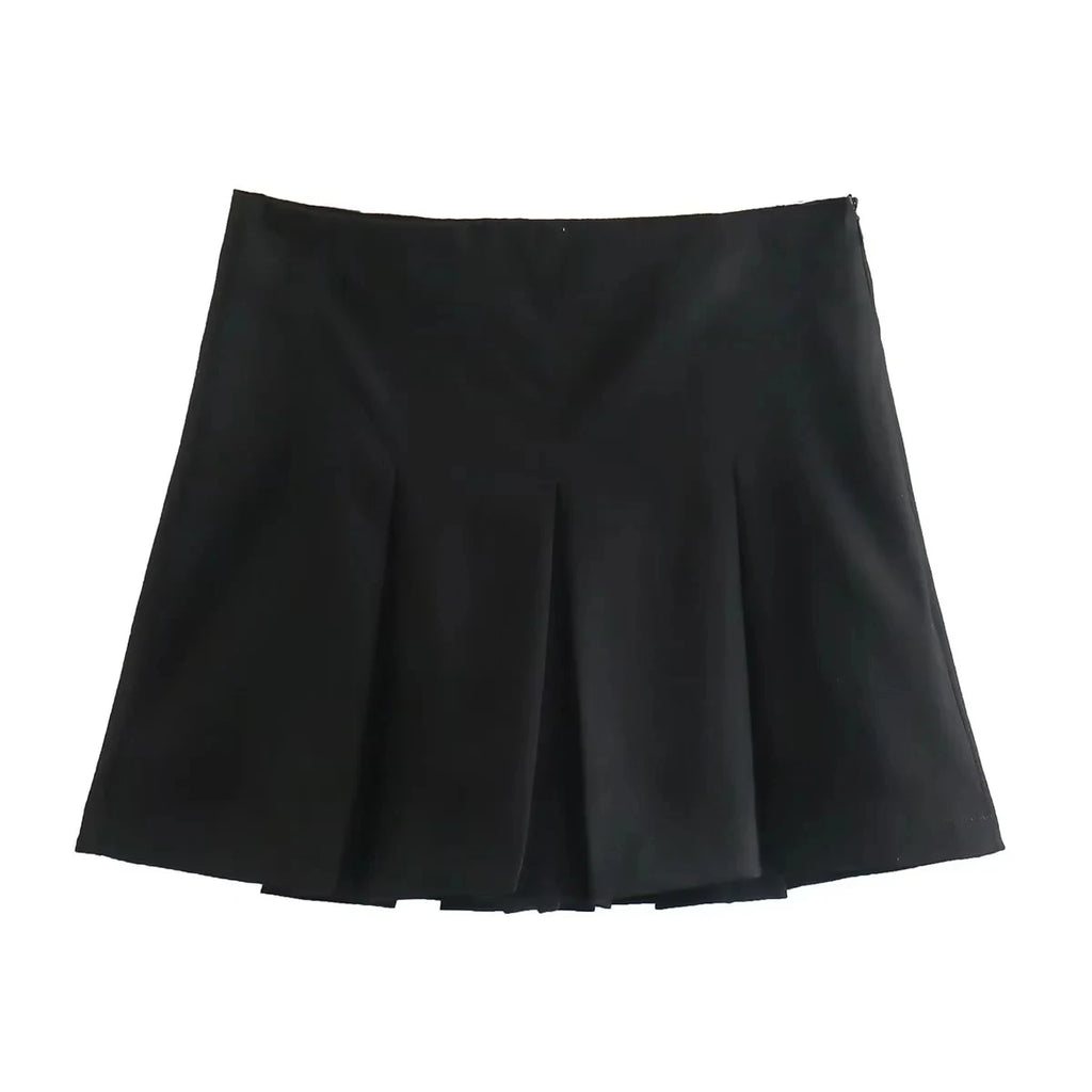 KONDALA 2026 Spring Summer Women Casual Tierred Mini Skirts Fashion Vintage Valentine‘s Day Ruffles Pleated Sexy Shorts Skirts - Matrix-studios.com