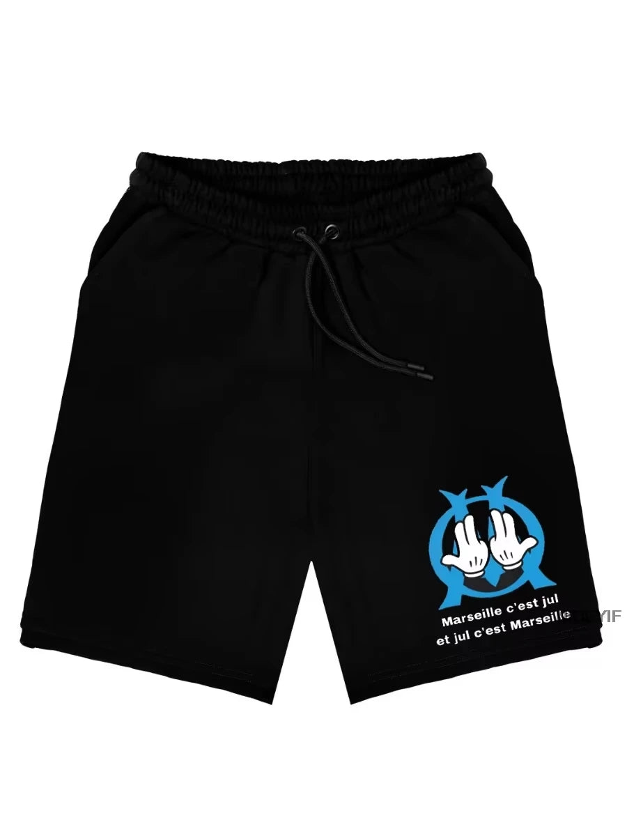 France Rapper Jul Shorts For Men Women Summer Casual Breathable Cotton Beach Comfortable  sweatpants short