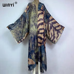 WINYI Fashion Kimono Print Coat Long Sleeve Cardigan Abaya Muslim Woman Cover Up Boho Dress Kaftan Abaya Dubai Luxury Caftan - Matrix-studios.com