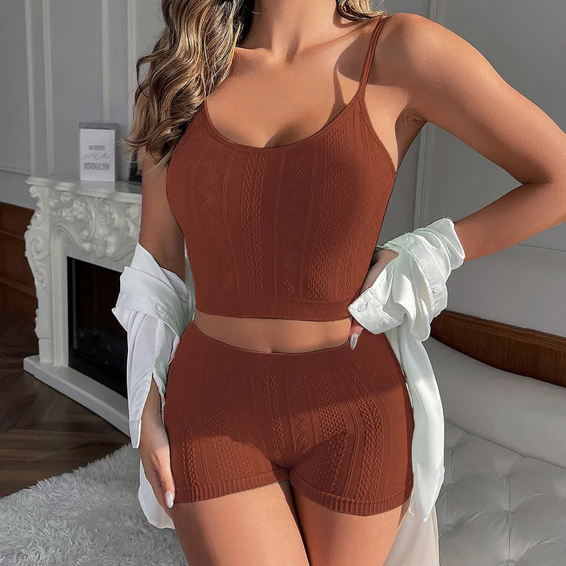 Spring Summer Langerie Sets Sexy Underwears Women Micro Underwear Solid Color Wearing Outside Women's Bra and Panties Sets Below - Matrix-studios.com
